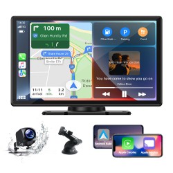 Campark RC07  9 Inch Wireless Car Stereo Apple Car Play and Android Auto with HD Touch Screen and Backup Camera, GPS & Siri Campark RC07  9 Inch Wireless Car Stereo Apple Car Play and Android Auto with HD Touch Screen and Backup Camera, GPS & Siri