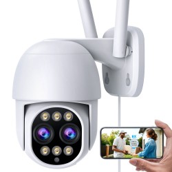 Campark SC20 4K Security Camera 8x Hybrid Zoom PTZ WiFi Dual Lens Cam with Color Night Vision Campark SC20 4K Security Camera 8x Hybrid Zoom PTZ WiFi Dual Lens Cam with Color Night Vision