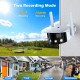 Campark SC10 2K 4MP Dual-Lens 180° Ultra-Wide View Wireless Outdoor Security Camera WIth Sound & Light Alarm