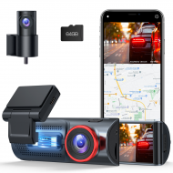 Campark DC06 4K Dash Camera 3.16'' Touch SCreen Inside WiFi GPS Dual Dashcams  Front and Rear, with 64GB Memory Card Campark DC06 4K Dash Camera 3.16'' Touch SCreen Inside WiFi GPS Dual Dashcams  Front and Rear, with 64GB Memory Card