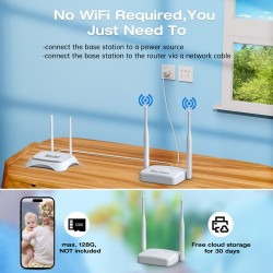 Campark SC02C/SC14 4MP 2K Rechargeable Wireless Solar Security Cameras System For Outdoor Campark SC02C/SC14 4MP 2K Rechargeable Wireless Solar Security Cameras System For Outdoor