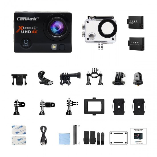 Campark ACT74 Action Camera 4K WiFi Waterproof Sports Camera