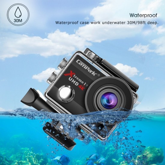 Campark ACT74 Action Camera 4K WiFi Waterproof Sports Camera