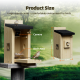 Campark BH10 3MP Smart Wooden Bird House with Camera Two-way Audio Night Vision and Waterproof (Only available in the US)