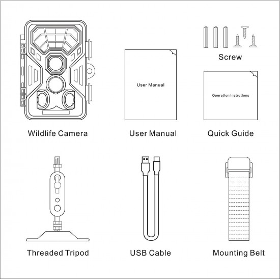 Campark Trail Game Cameras HD Wildlife IP66 Waterproof T30