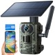 Campark TC25 2K 4G LTE Cellular Trail Camera Solar Power Wildlife Camera with Motion Detection and Instant Notification