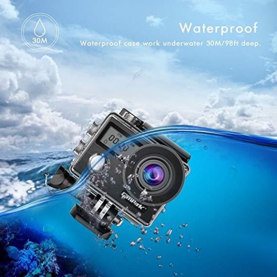 Campark X20 Action Camera 4K 20MP Touch Screen Waterproof Wifi Remote Control Camera