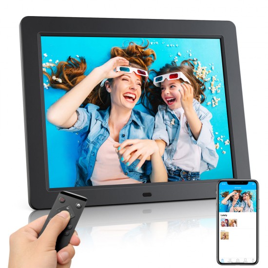 Jeemak F50 15" HD WiFi Multifunctional Digital Photo Frame With Large Storage