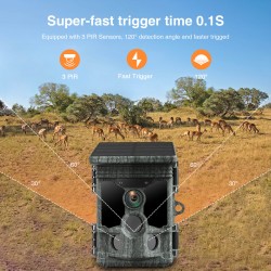 Campark T180 4K 36MP Solar Panel WiFi Bluetooth Trail Game Camera Campark T180 4K 36MP Solar Panel WiFi Bluetooth Trail Game Camera