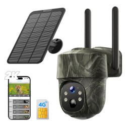 Campark TC18 2K 4G Solar Powered Wireless Live View PTZ Trail Game Camera Campark TC18 2K 4G Solar Powered Wireless Live View PTZ Trail Game Camera