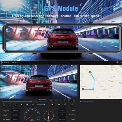 Campark R12 2.5K Mirror Dash Cam for Cars 12 inch GPS Voice Control Rear View Dual Lens Dash Camera    Campark R12 2.5K Mirror Dash Cam for Cars 12 inch GPS Voice Control Rear View Dual Lens Dash Camera