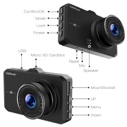 Campark DC10 Dash Cam 4K UHD DVR Driving Recorder Camera                   Campark DC10 Dash Cam 4K UHD DVR Driving Recorder Camera