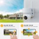 Campark AP55 FHD 1080 PTZ 15000mAh Rechargeable Battery Security Camera With Solar Panel