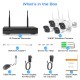 Campark W300 4Pcs 1080P WiFi Wireless Outdoor/Indoor Security Camera System